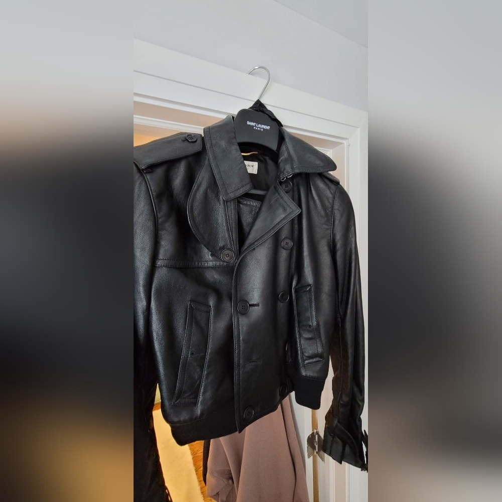 Authentic YSL leather jacket